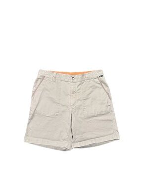 Howler Brothers Clarksville Walk Shorts Size 35 Beige Stretch Canvas Utility